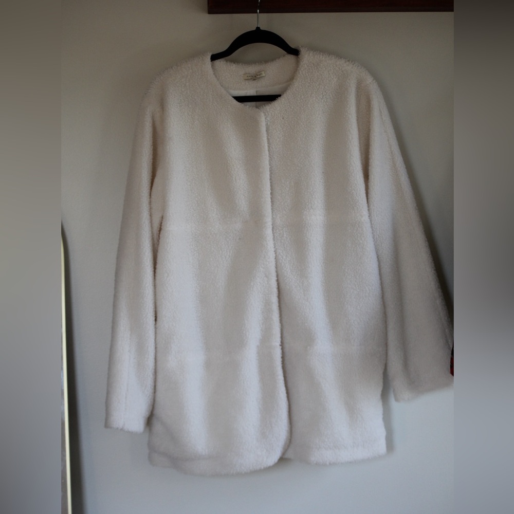 Women's Cream Fleece Jacket